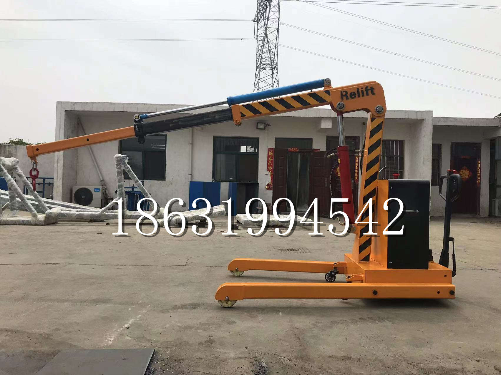 库伦旗久征定做3吨三轮随车吊 农用园林绿化移树吊 平板工程用小吊机