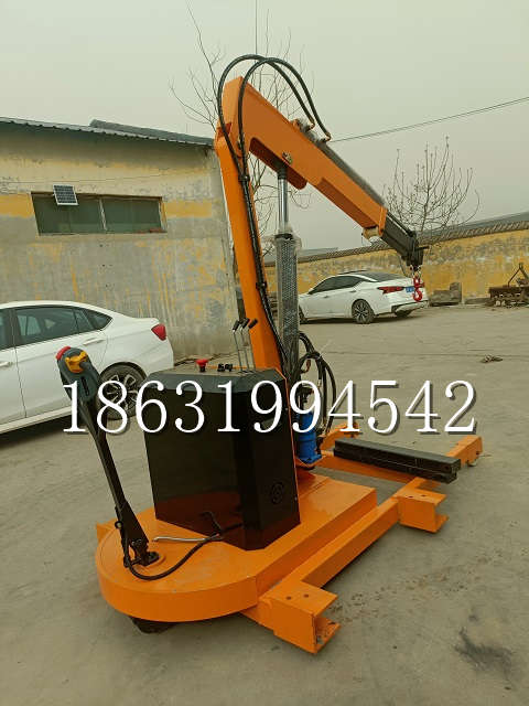 库伦旗自卸车厢随车吊 自制轮式四不像起重机 四驱平板吊 5吨 贵盛